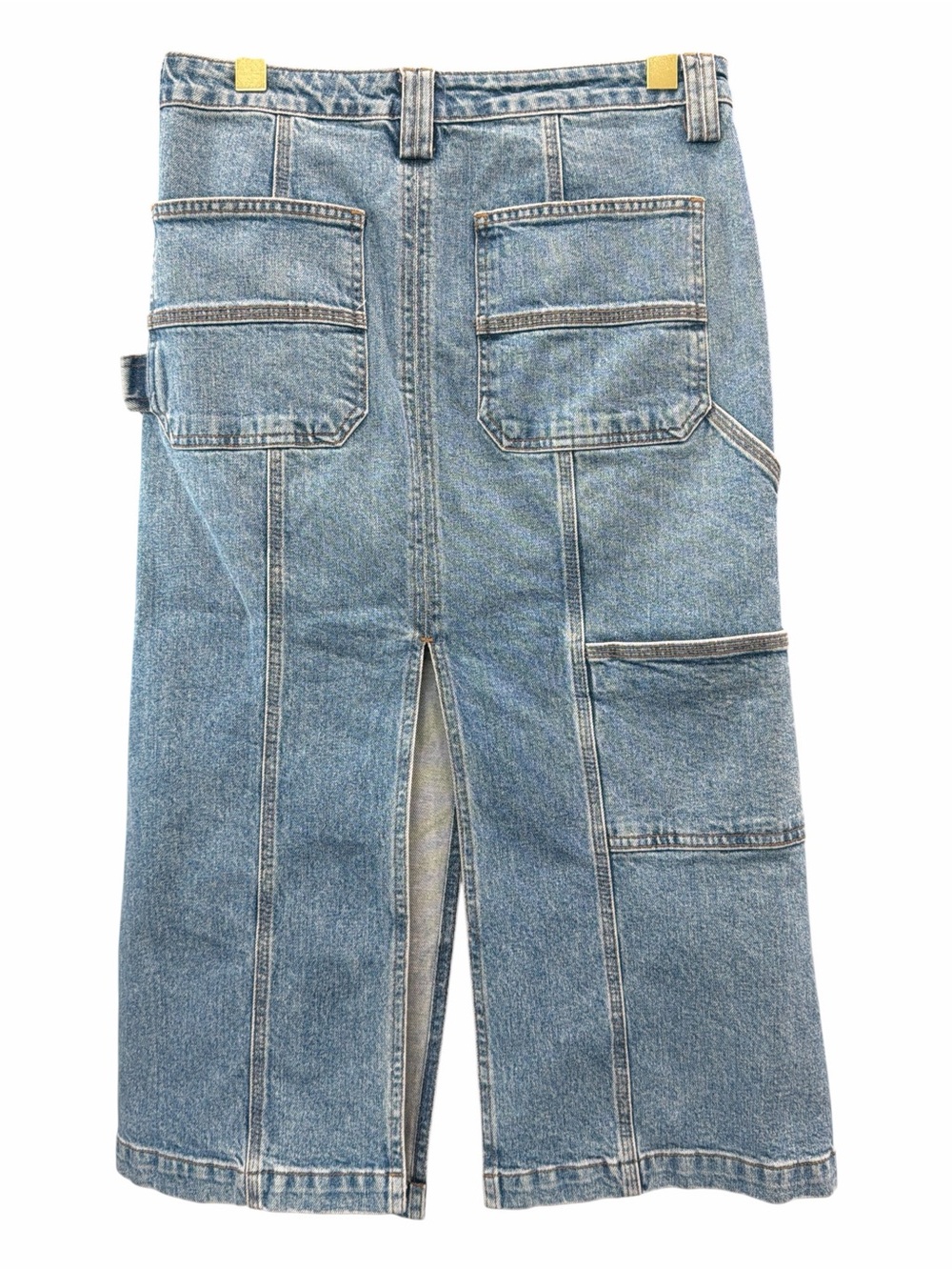 A.L.C. Medium Wash Denim Alden Skirt in Blue size 8 - Picture 2 of 10